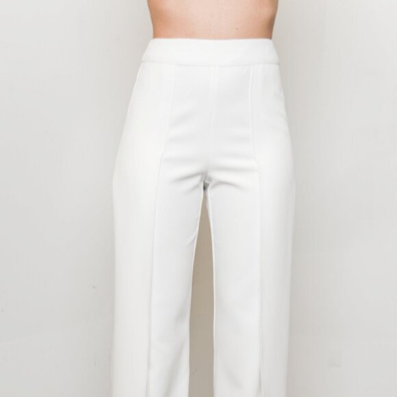 Off White Overlay Pants - Posh Couture